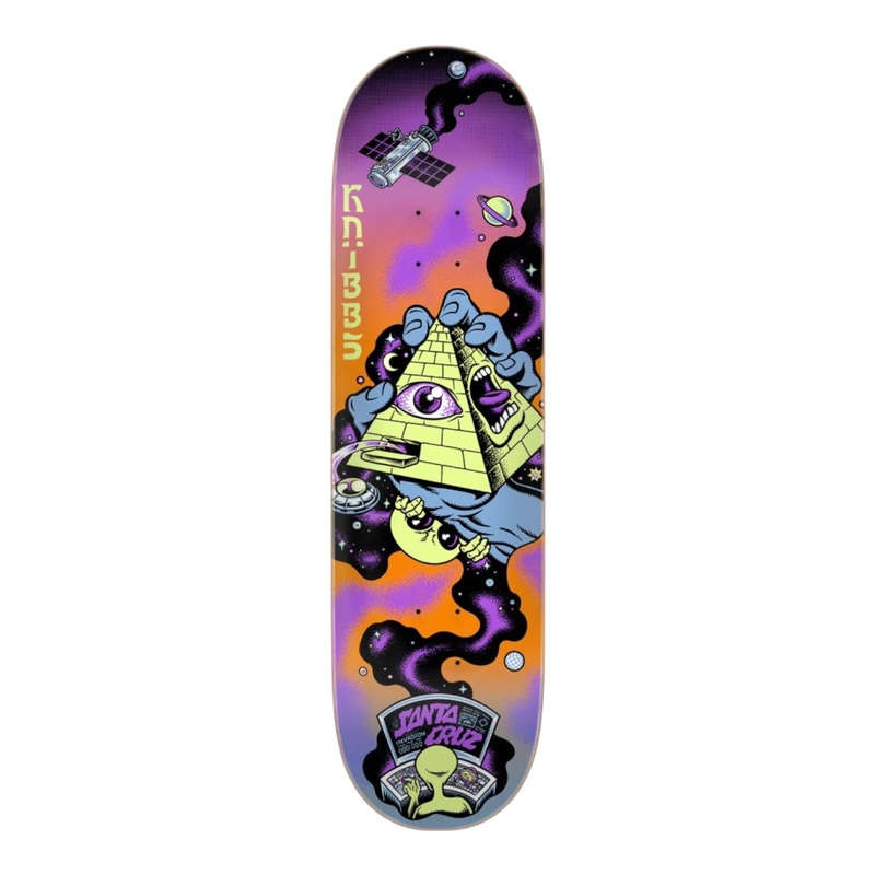 Santa Cruz Skateboard Deck Knibbs Invasion Hand 8.5 8.5