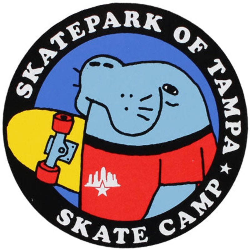 Skatepark of Tampa Skate Camp Manatee Sticker N/A 3″