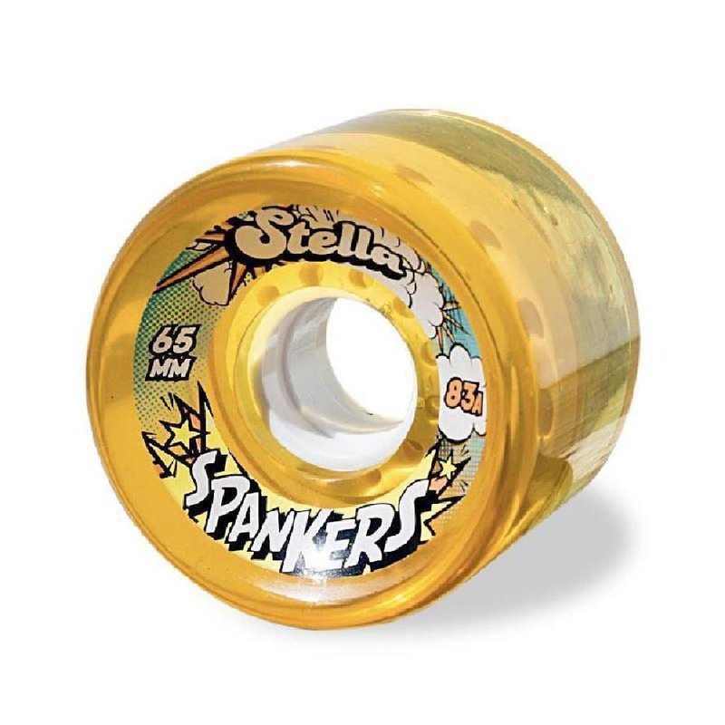 Stella Spankers Longboard Skateboard Wheels Gel Amber