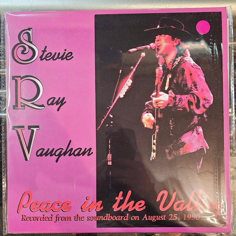 VAUGHAN, STEVIE RAY – PEACE IN THE VALLEY – 8/25/90 (Color Vinyl) LP Record *Unofficial Release*