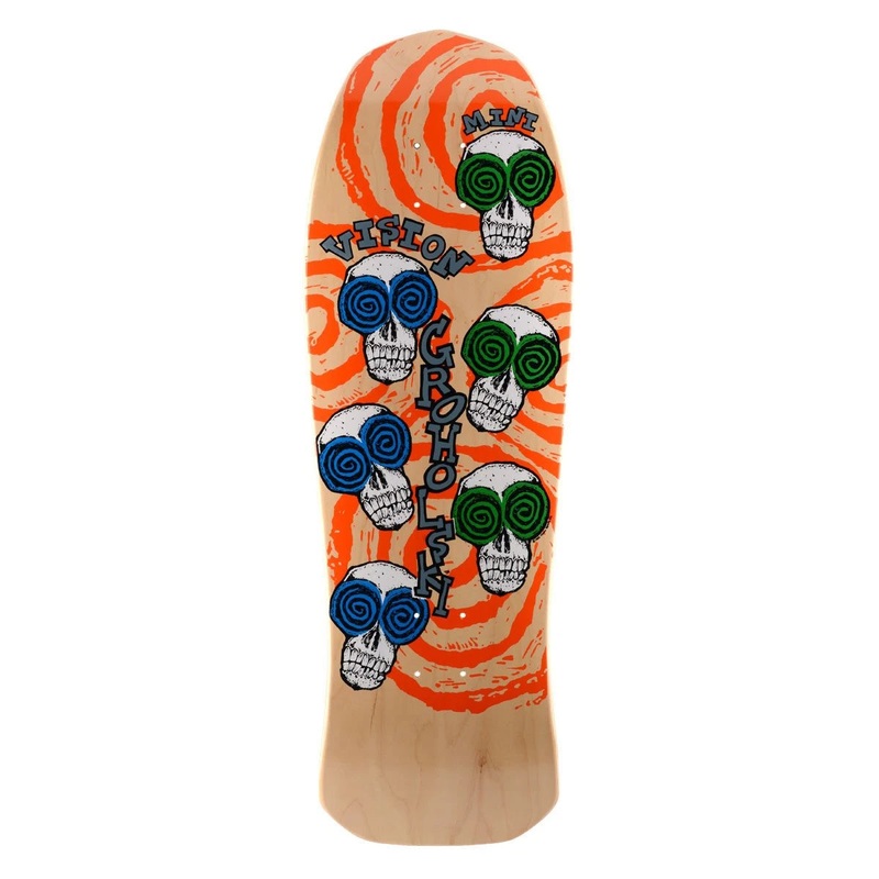 Vision Groholski Skeleton Mini 9.75″ Skateboard Deck Natural