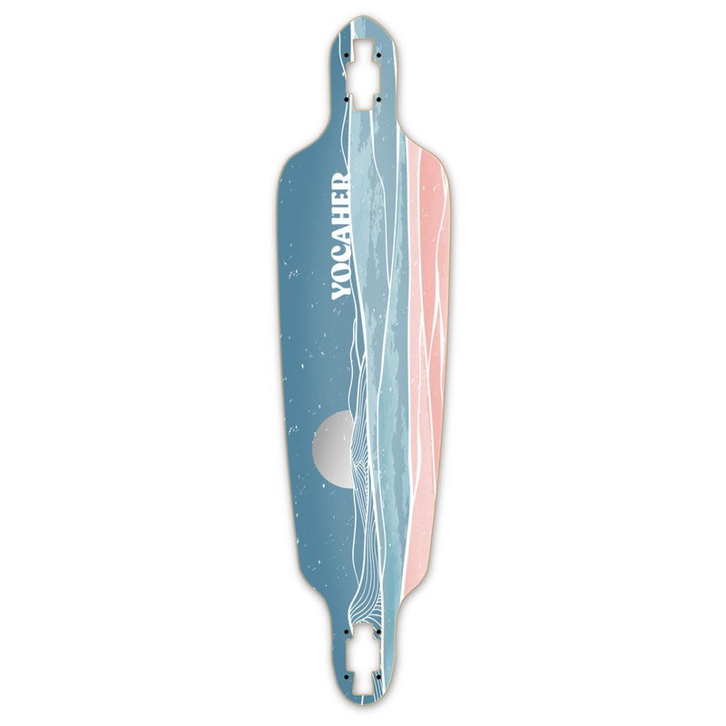 Yocaher Horizon Night 41″ Drop Through Longboard Deck