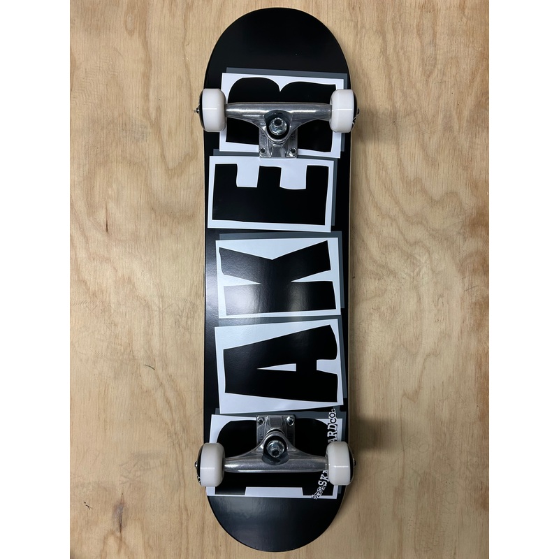 Baker Brand Logo Black Skateboard Complete 8.25 8.25