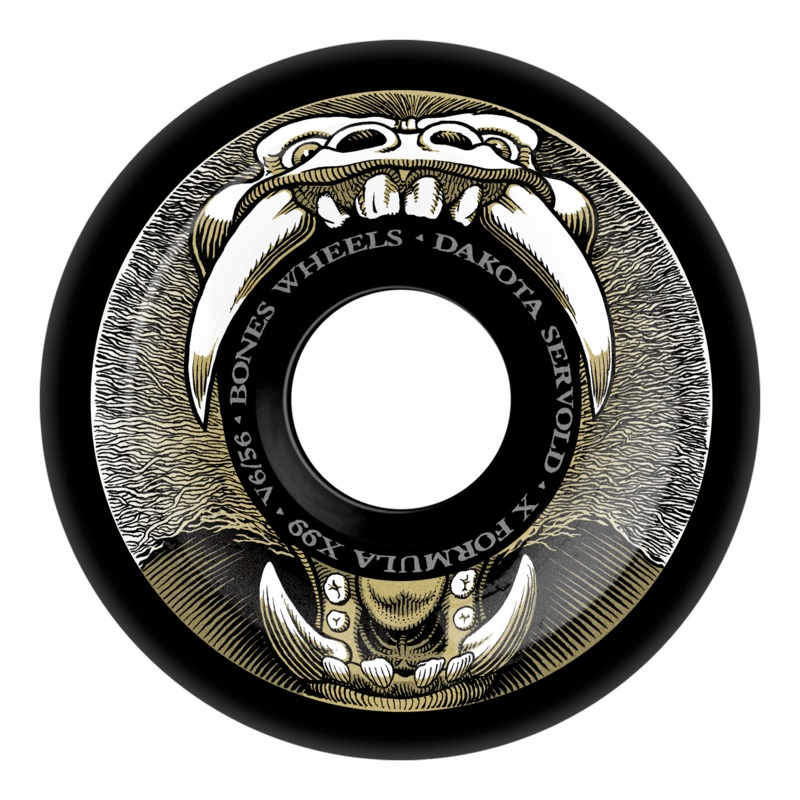 Bones Wheels Servold Baboonatic V6 Widecut X-Formula 99A Wheels Black 54mm