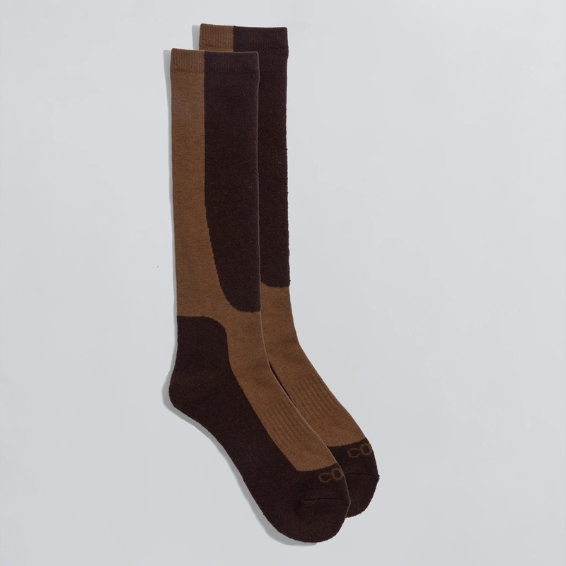 Coal Midweight Snow Socks Brown/Light Brown SM/MD