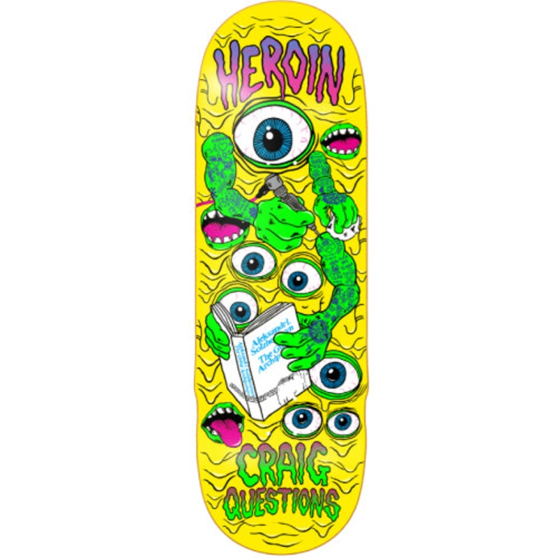 Heroin Questions Mutate or Die Skateboard Deck 10″ 10.0″