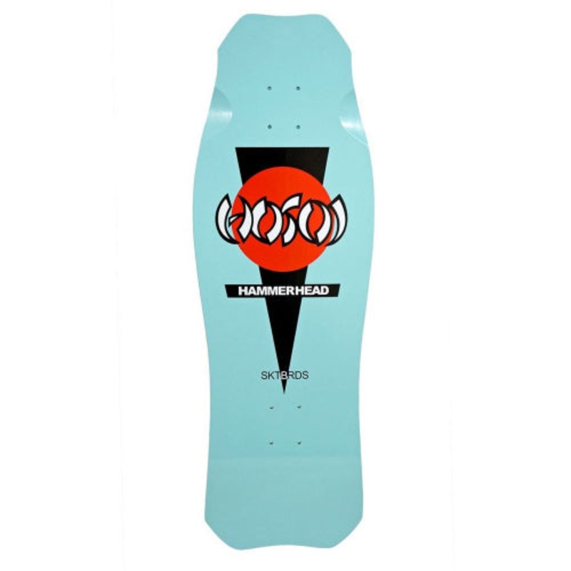 Hosoi OG Classic Hammerhead Reissue Skateboard Deck Turquoise 10.5″ 10.5″