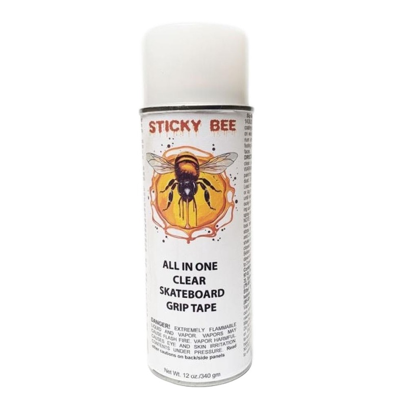 Longboard Skateboard Sticky Bee Clear Spray on Griptape