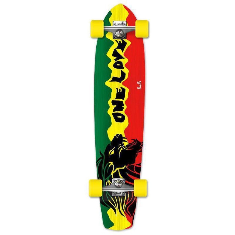 Punked Rasta 2 Slimkick Longboard Complete