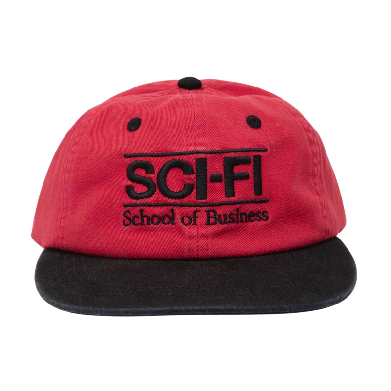 SCI FI SCHOOL OF BUSINESS HAT RED OS Red