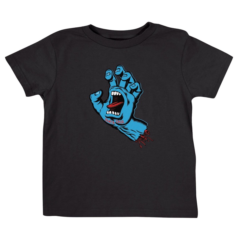 Screaming Hand Front Kids Santa Cruz T-Shirt Black 18 Mos