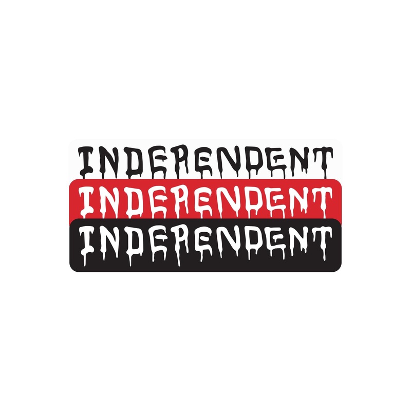 Vandal 6in Independent Stickers (25 Pack) Assorted Color 6 in