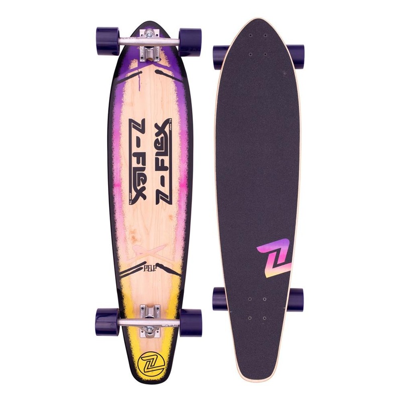 Z-Flex P.O.P Purple Fade 39″ Kicktail Longboard