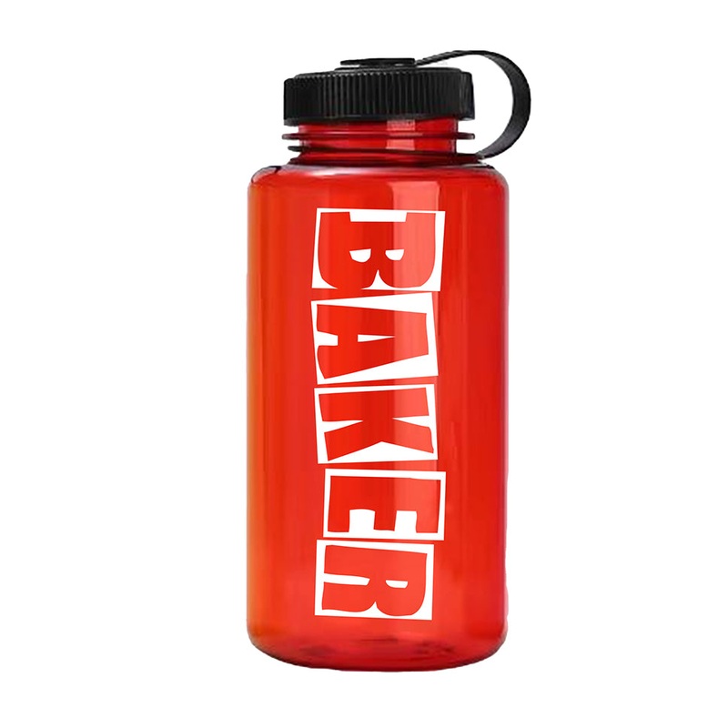 Baker Brand Logo Water Bottle Red 32oz
