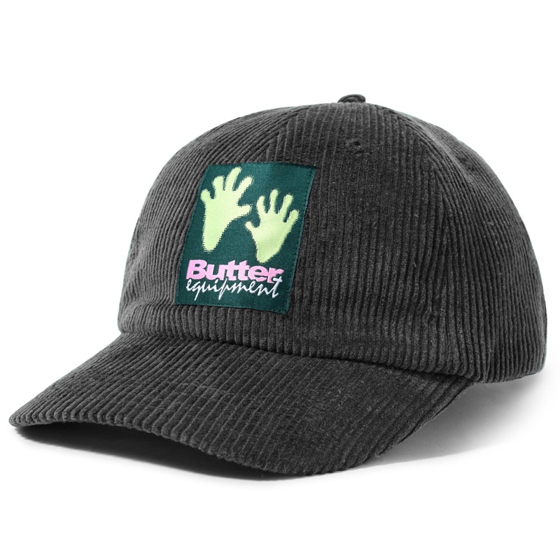 Butter Goods Cord 6 Panel Cap Grey