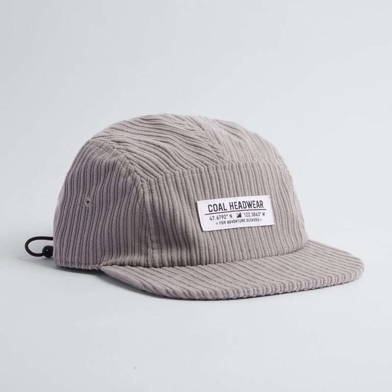 Coal The Analog Coruroy 5 Panel Cap Grey OSFM