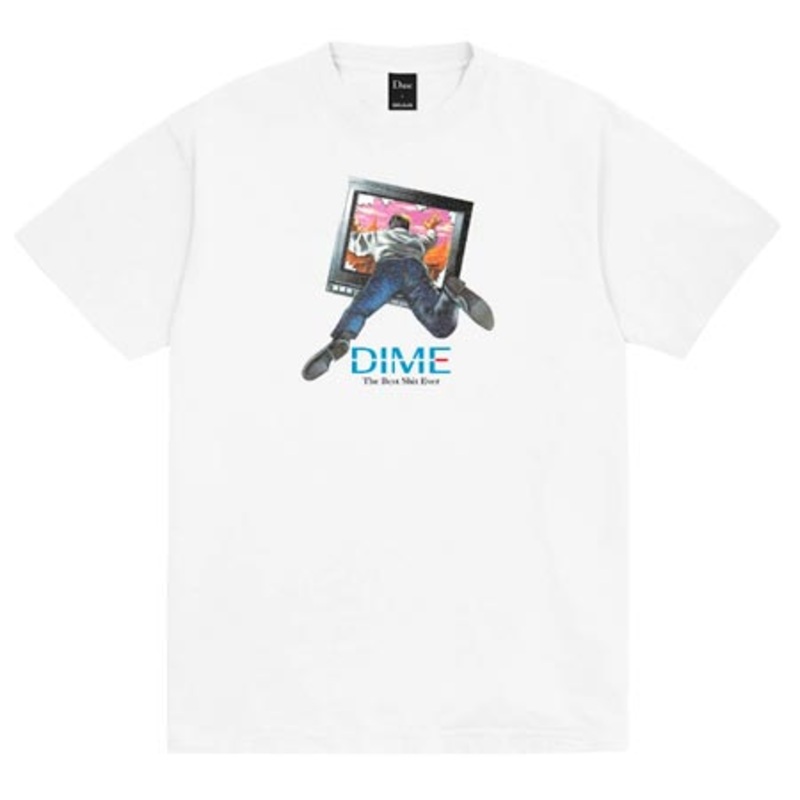 Dime TV T Shirt White Large