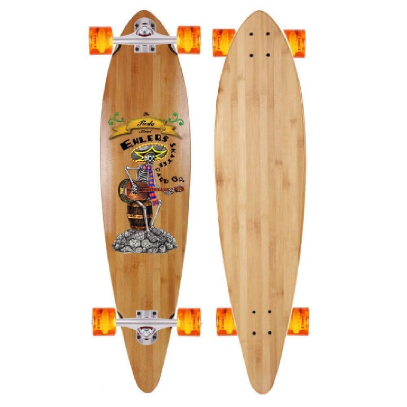 Fiesta Bamboo 44″ Pintail Longboard Complete Complete