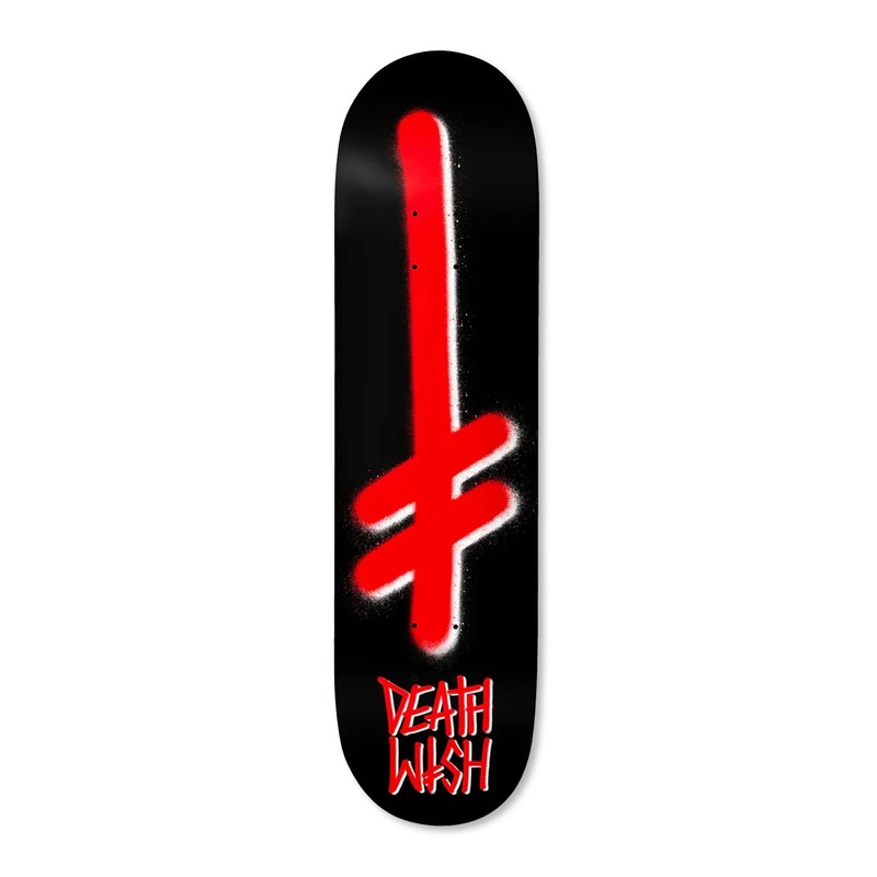 Gang Logo Black/Red Skateboard Deck 8.00″
