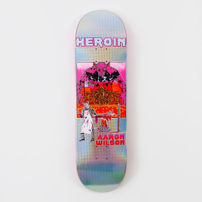 Heroin 8.5″ Aaron Wilson Hellscape Deck – Holographic Foil 8.5″