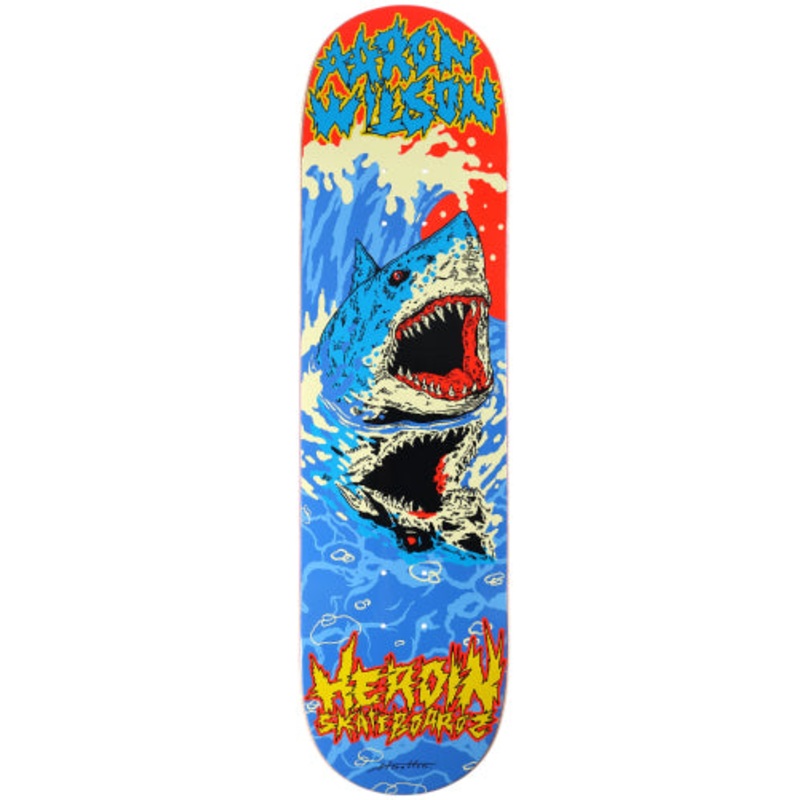 Heroin Aaron Wilson Dead Reflections Symmetrical Skateboard Deck 8.5″ 8.5″