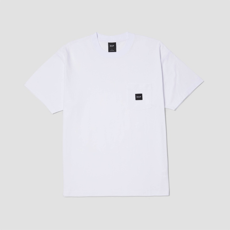 HUF Huf Set Box Logo Shortsleeve Pocket T-Shirt White Small