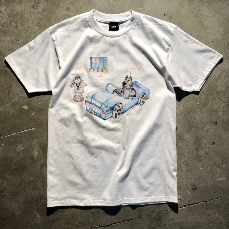 HUF – Road Dog T-Shirt – White Medium