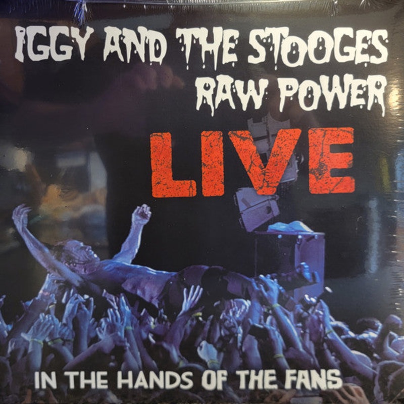 Iggy And The Stooges  Raw Power Live: In The Hands Of The Fans Clear W/ Red & Black Swirl Color Vinyl LP Record