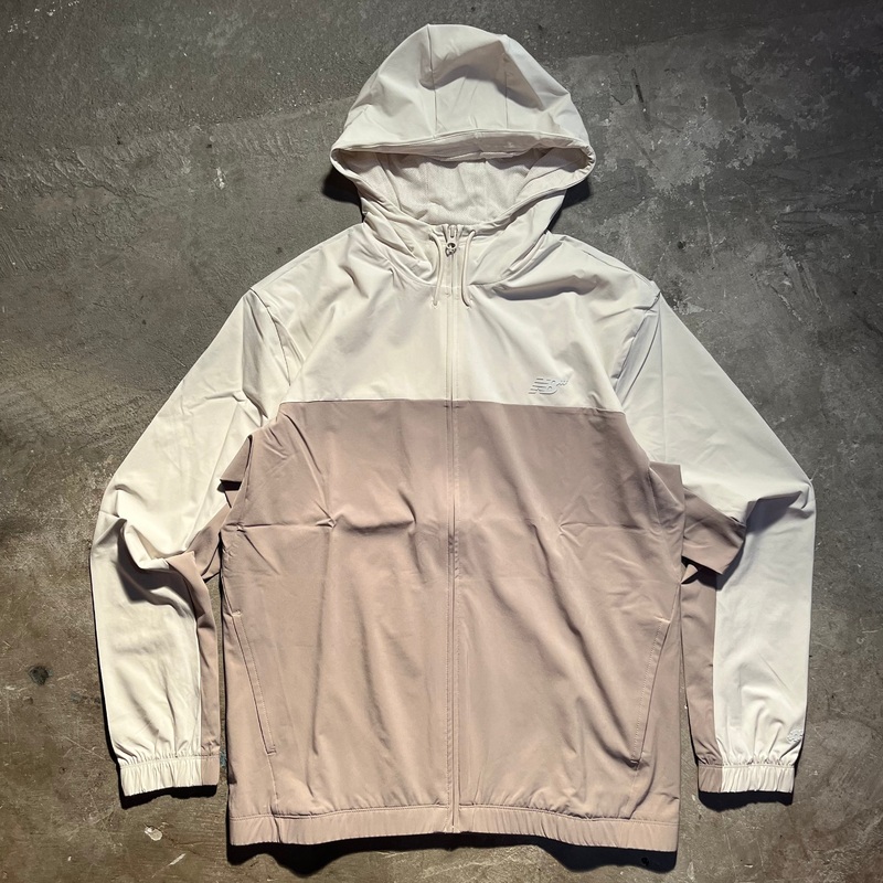 New Balance Numeric – Woven Ful Zip Jacket – Arid Stone Medium
