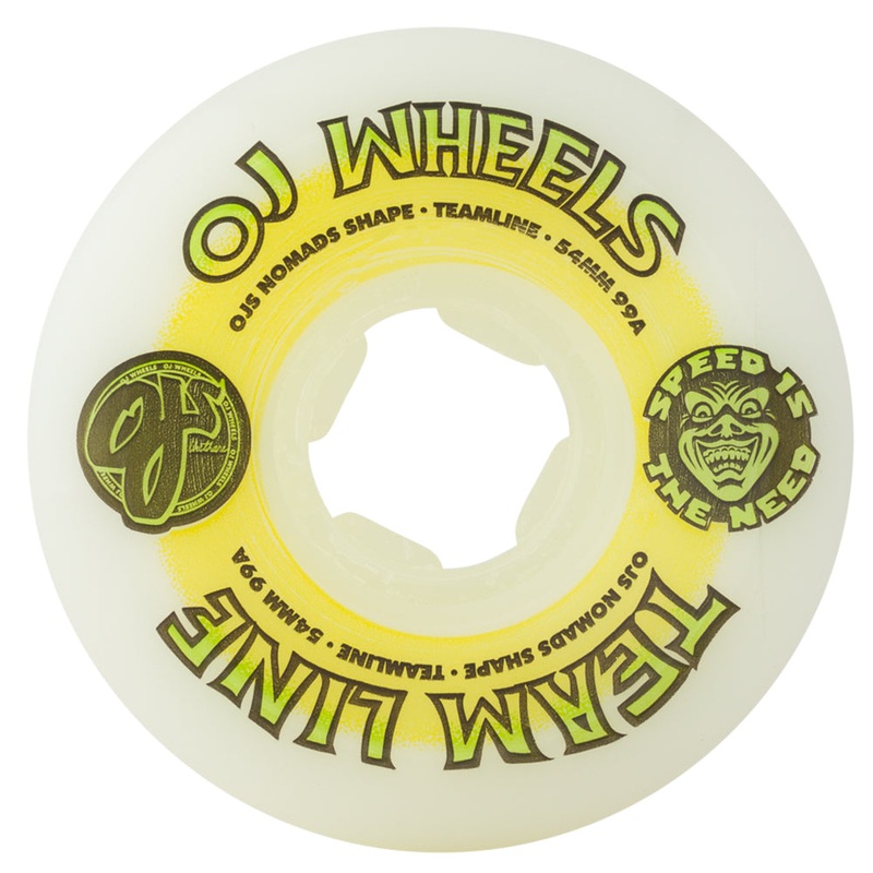 OJ Wheels Team Line Original Hardline Yellow/Green 54mm99A