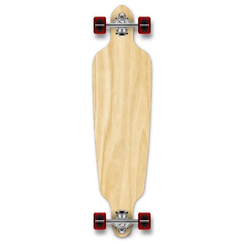 Punked Natural Drop Through Longboard Complete
