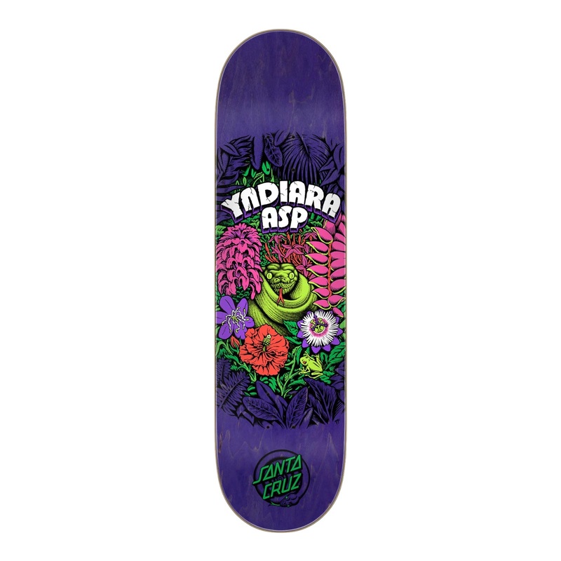 Santa Cruz Asp Flores Twin Skateboard Deck 8.25 8.25