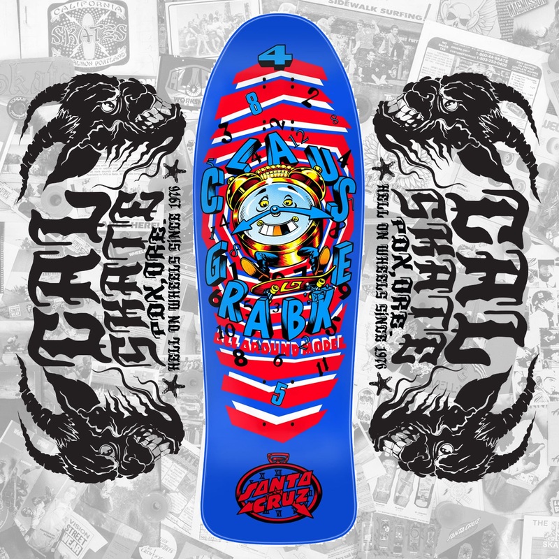 Santa Cruz Skateboards “Claus Grabke – All Around” 9.89″ Deck PRE-Order