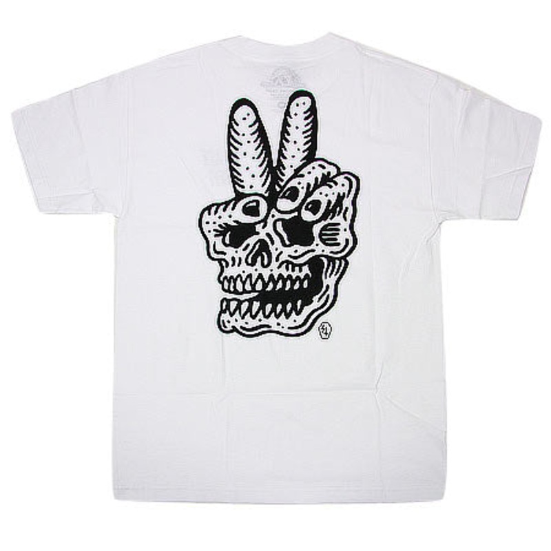 Sketchy Tank Peace Off T Shirt White Small