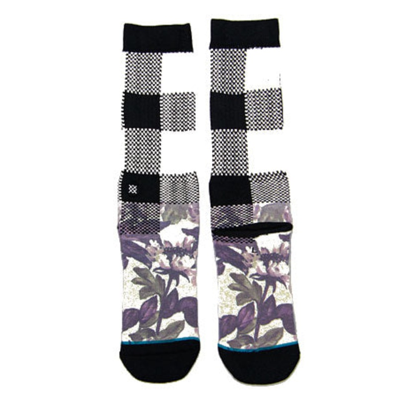 Stance Buffalo Weed Crew Socks Natural Large