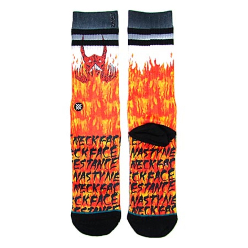 Stance Neckface Demon Crew Socks White Large