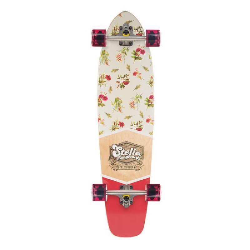 Stella Floral Kicktail 38″ Longboard Skateboard Complete