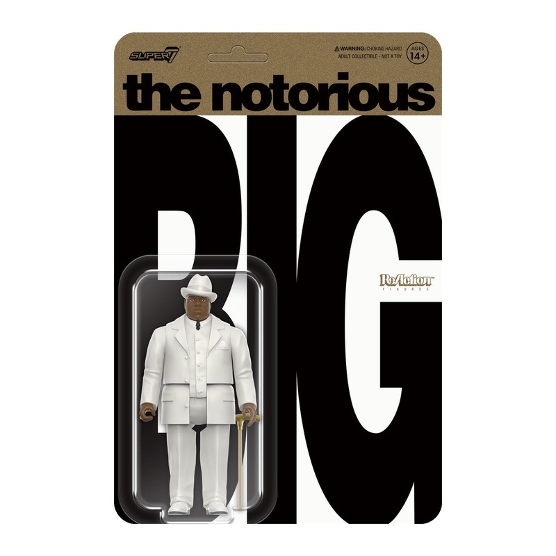 Super7 x NOTORIOUS B.I.G. REACTION – BIGGIE IN SUIT ReAction Figure