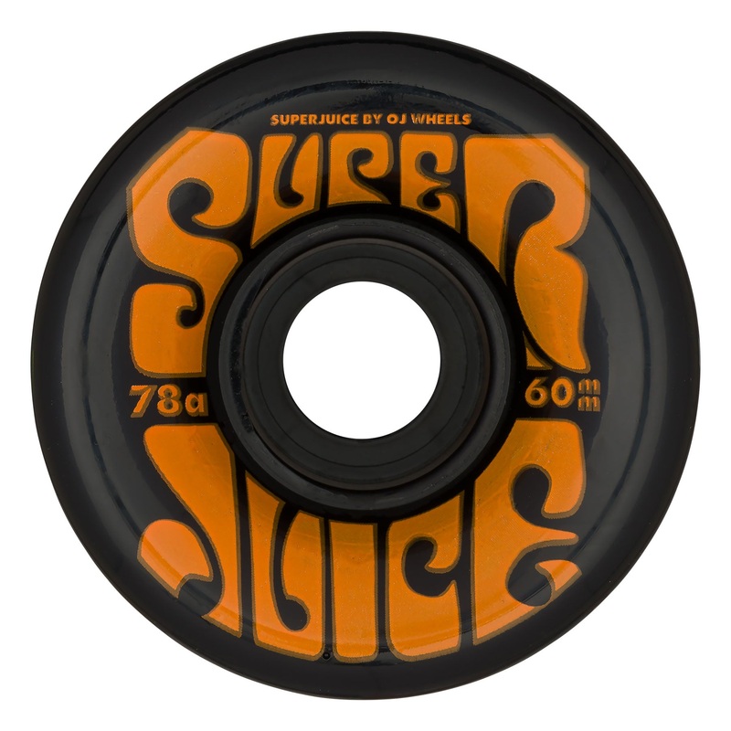 60mm Super Juice Black 78a OJ Skateboard Wheels Black 60mm