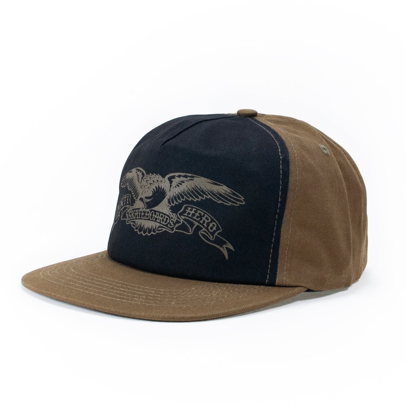 Anti Hero Basic Pidgeon Round Snapback Cap – Olive/ Black