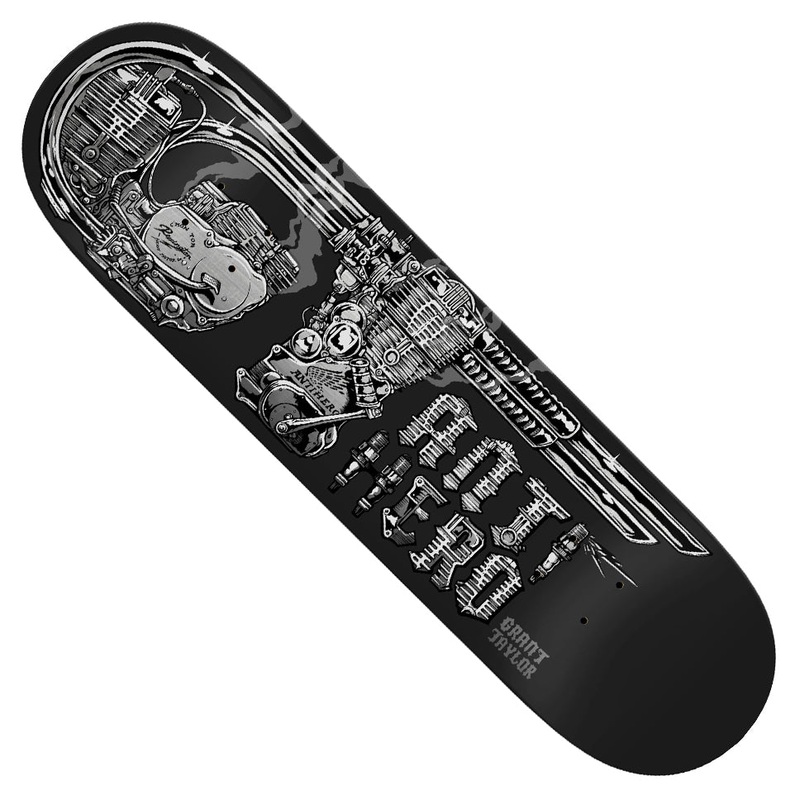 Anti-Hero Grant Taylor Revvington Re-Rev Black Deck Dipped Black 8.5 x 31.8 WB:14.25