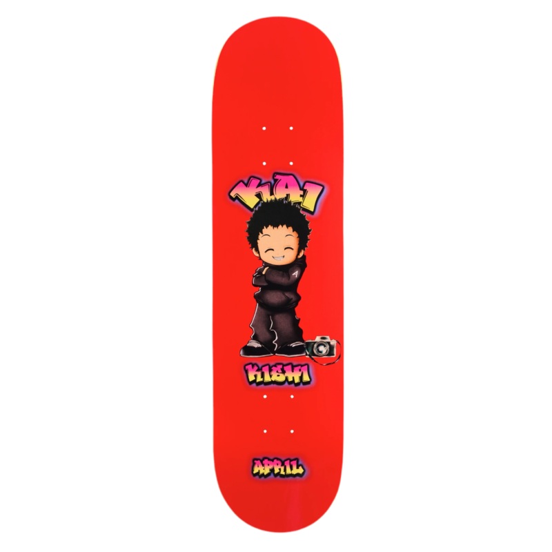 April Kai Kishi Chibi Red 8.0 Skateboard Deck 8.0″ WB 14.125″
