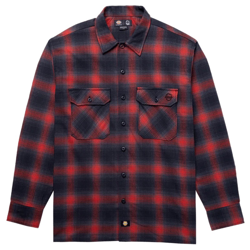 Dickies Dickies x Spitfire Flannel Shirt Red Medium