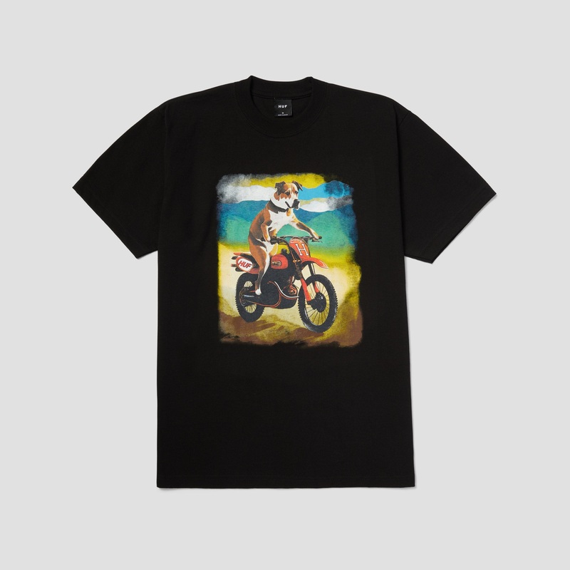 Huf Road Dog T-Shirt Black Small