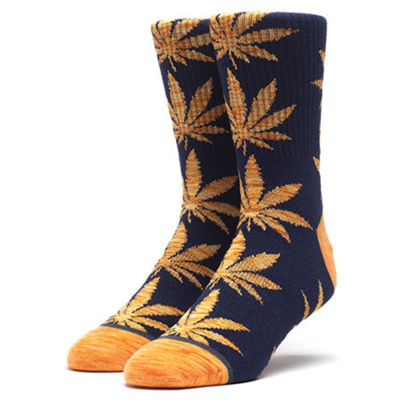 HUF Space Dye Leaves Plantlife Socks Insignia Blue One size fits all