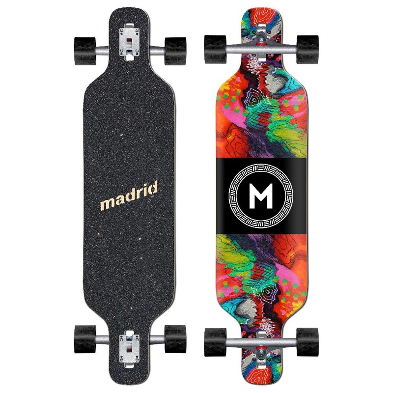 Madrid Dream 40″ Abstract Longboard Drop Through Complete