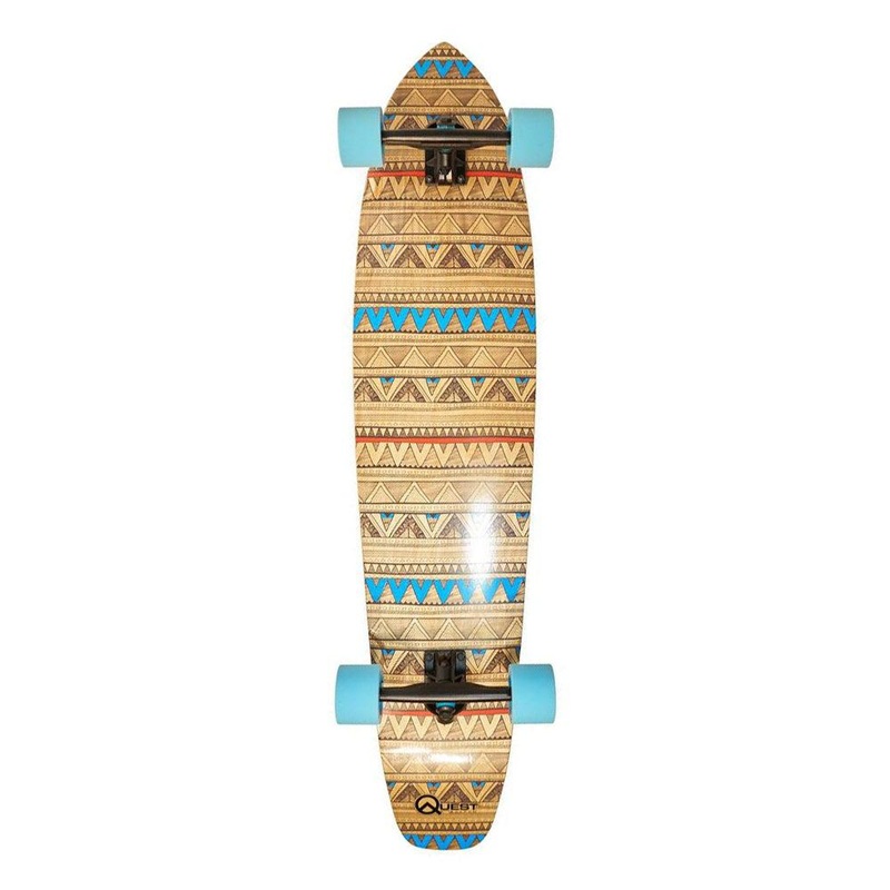 Quest Native Cruiser 44″ Kicktail Longboard Complete