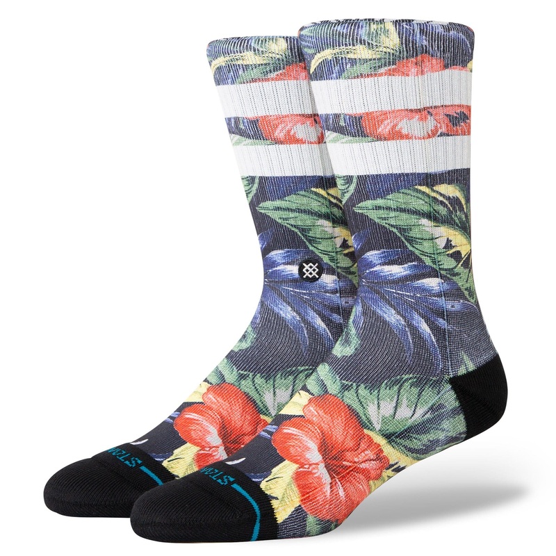Stance Mai Kai Up Crew Sock Black M :: Men 6-8.5 / Women 8-10.5