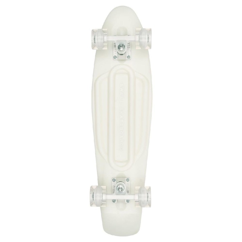 Swell White Wash Glow in the Dark 22″ Mini Skateboard Complete