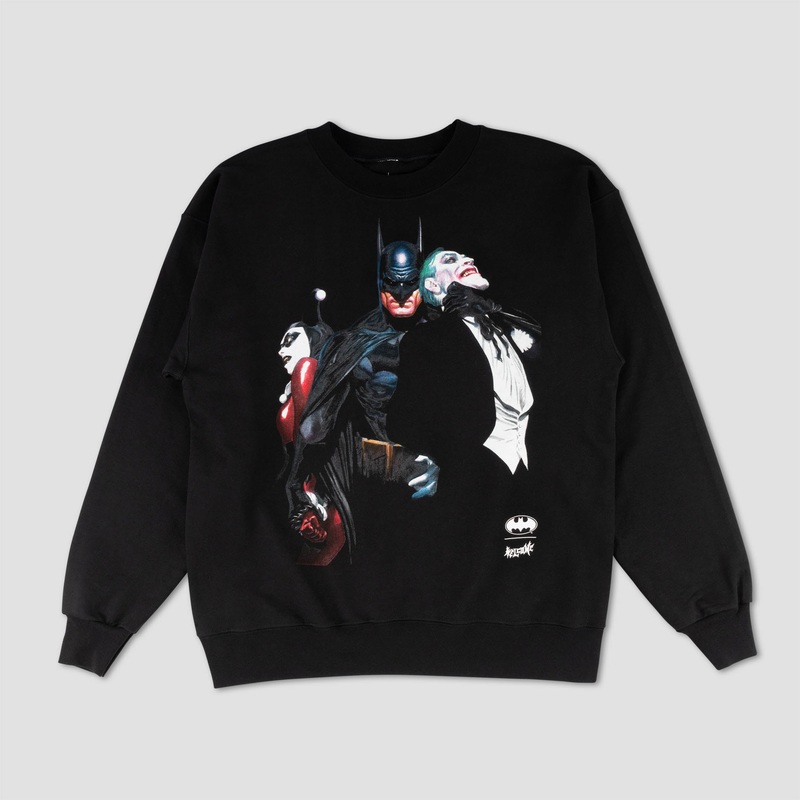 Welcome Harley & Joker Crew Fleece Black Small